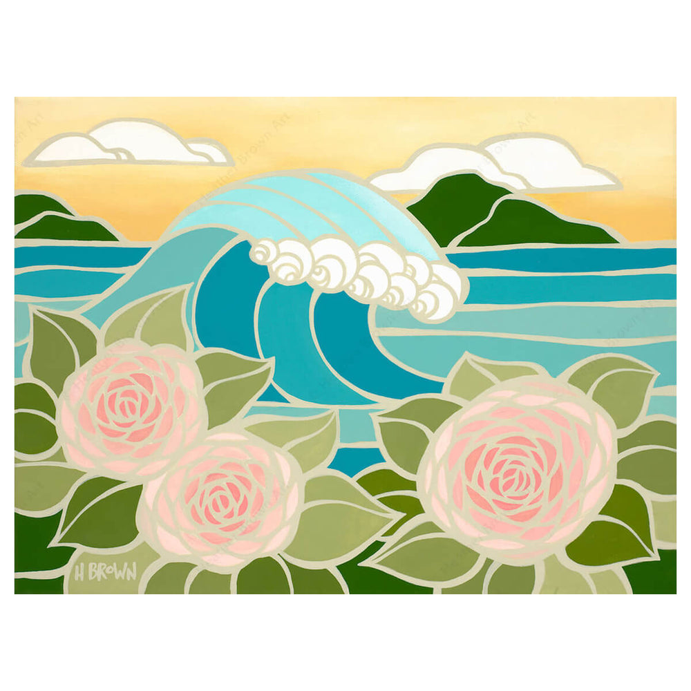 New Year by Hawaii Surf Artist Heather Brown - Artwork