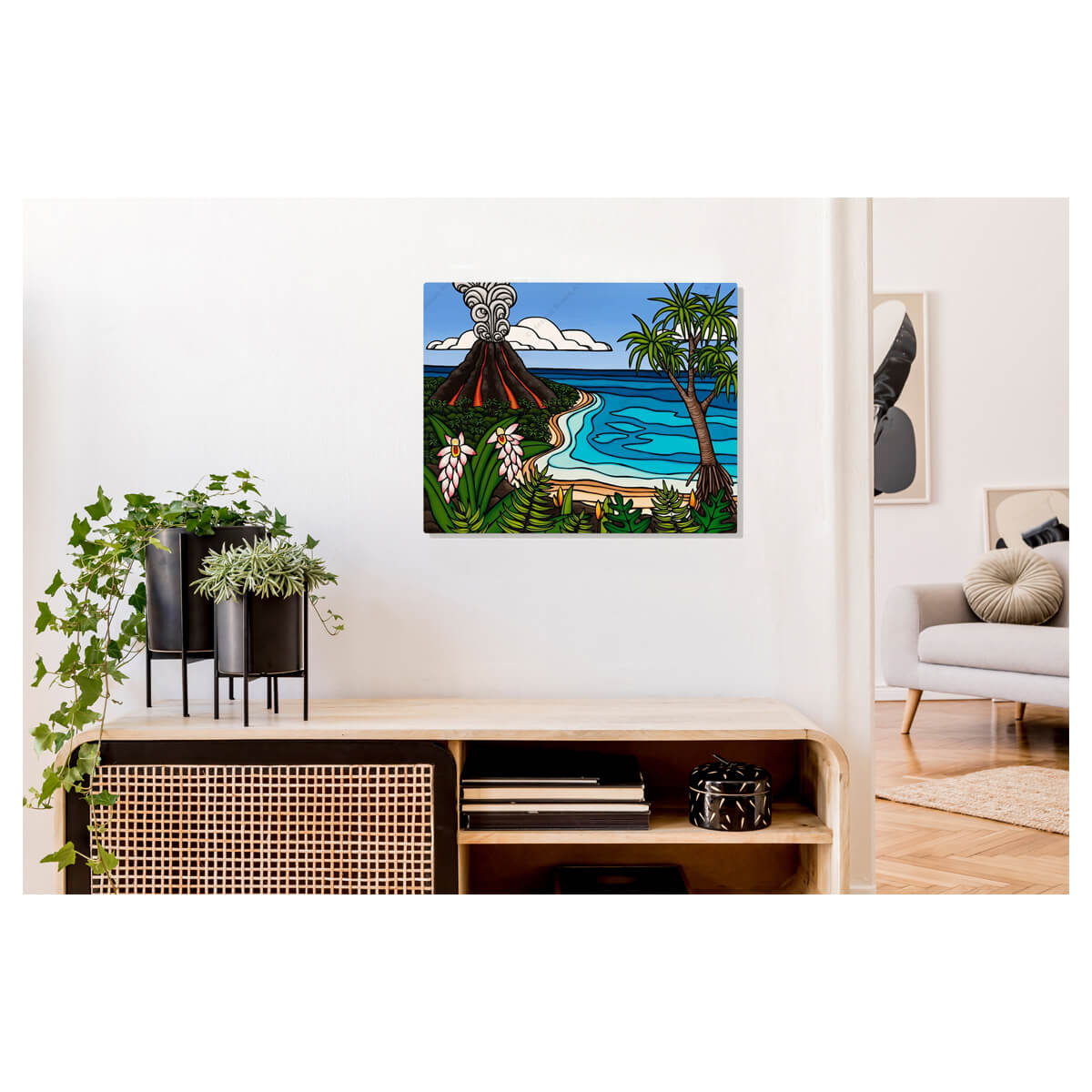 Island Volcano - Metal Prints - Heather Brown Art