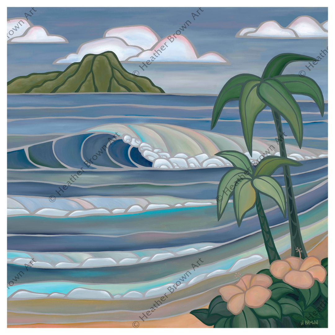 Heather Brown Surf Artist Twilight Paradise 