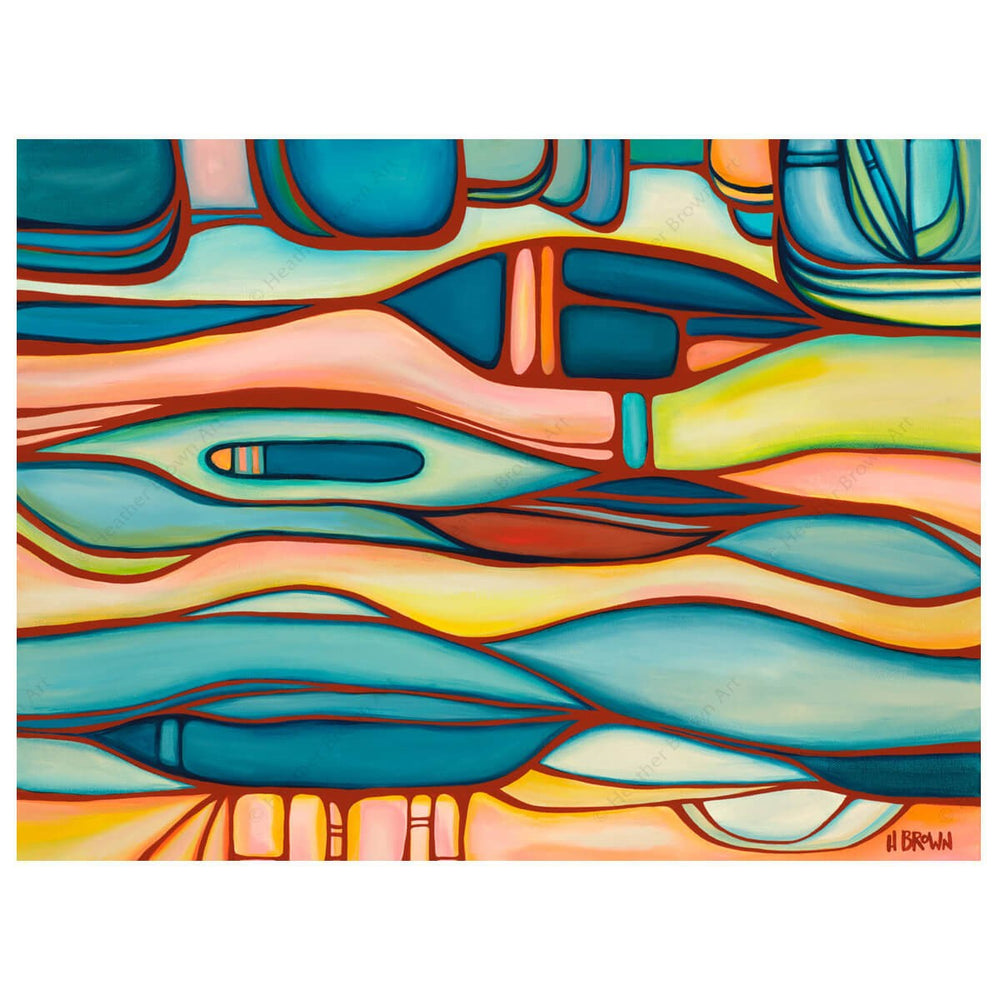 Heather Brown Surf Artist Matted Print