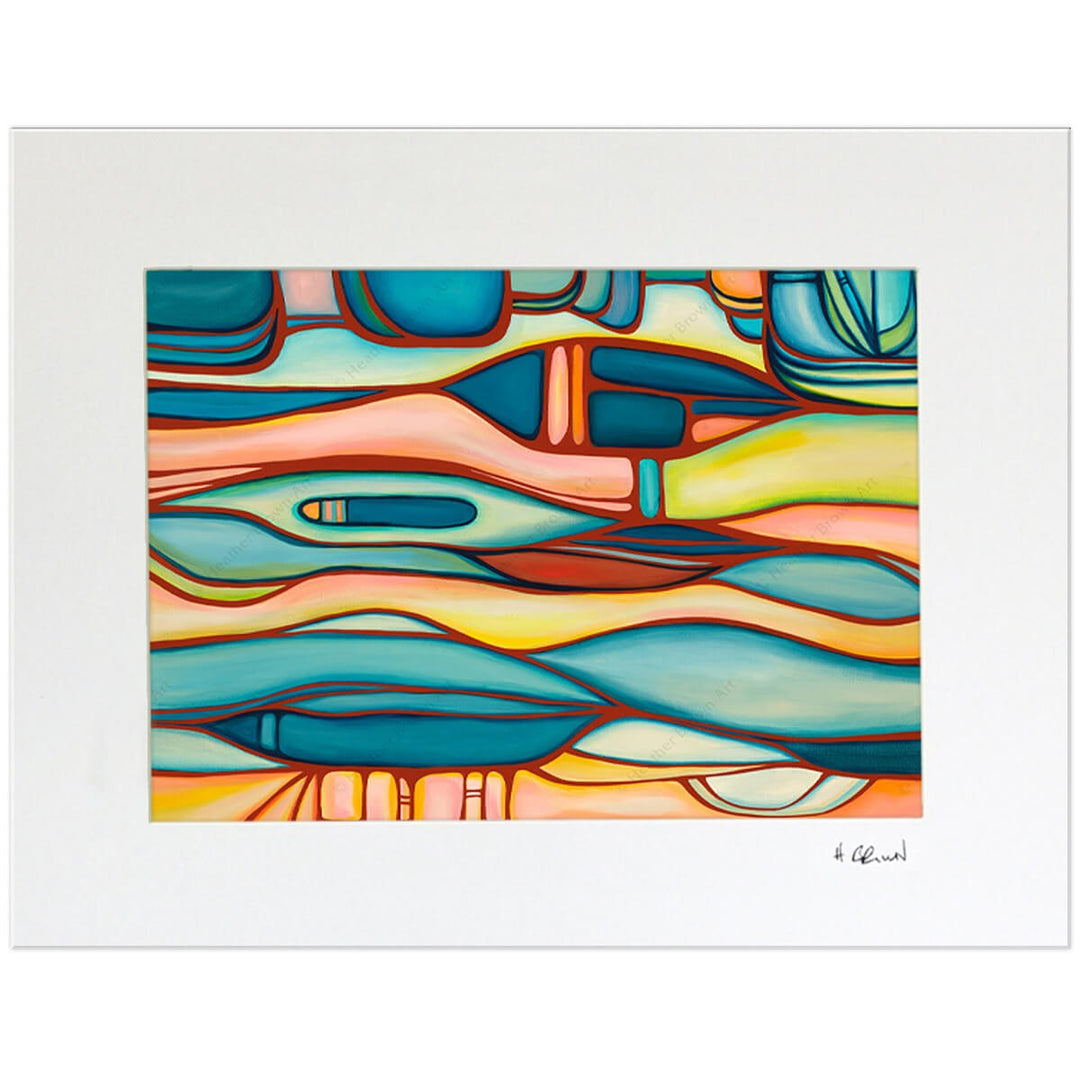 Heather Brown Surf Artist Matted Print