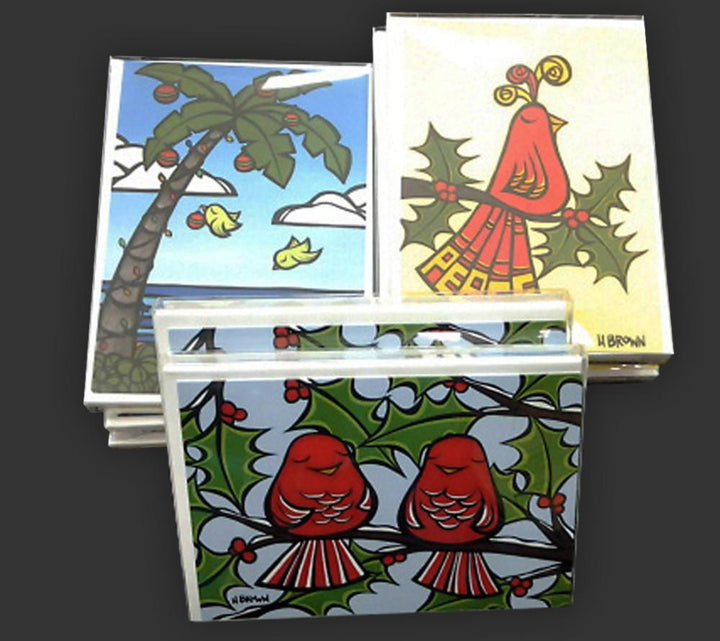Holiday Birds Greeting Card