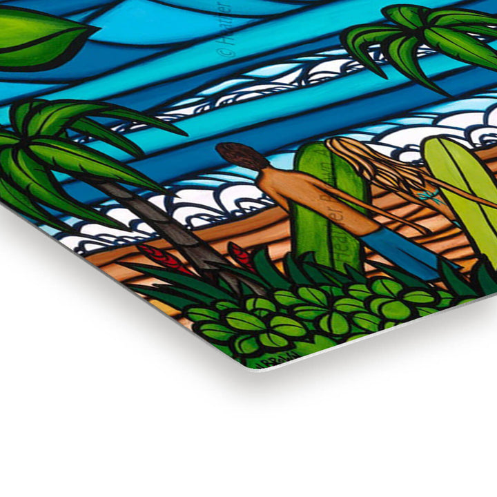 Heather Brown Ku'uipos Metal Print Edge Detail