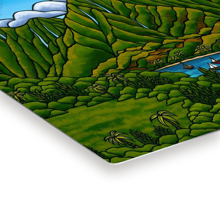 heather brown hanalei bay metal art print