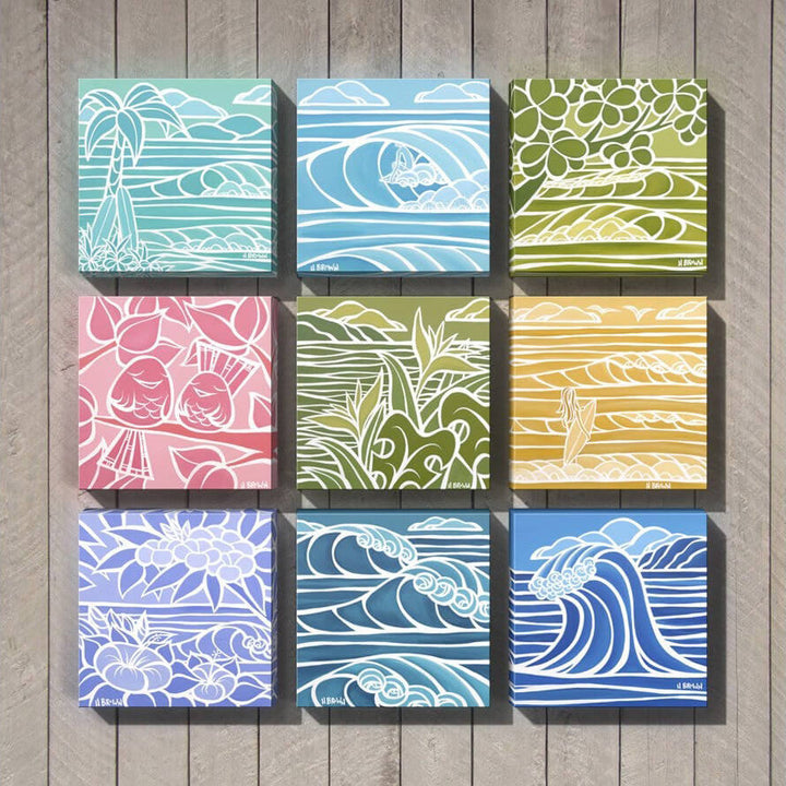 Shades of Hawaii (Set of 9) by Hawaii artist Heather Brown