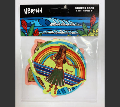 Heather Brown Sticker Pack A