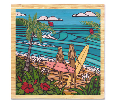 Try it with a Bamboo Wood Grain bordering Heather's Beautiful artwork?
