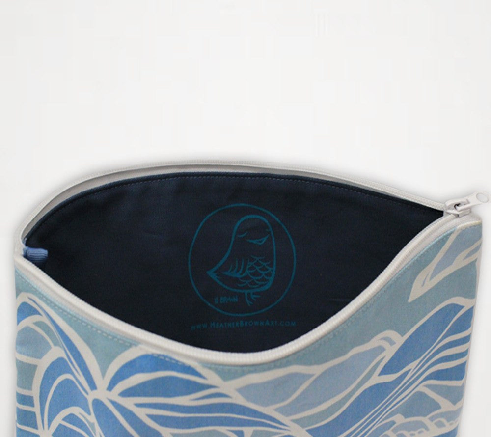 Shades of Hawai'i #1 Travel Clutch - Unique Cosmetic Case and Clutch by Hawaii artist Heather Brown