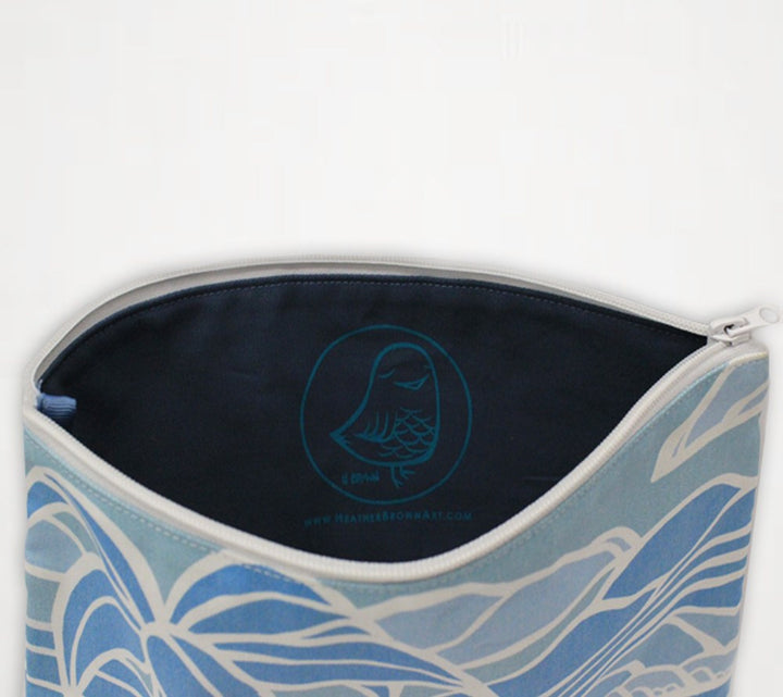 Shades of Hawai'i #1 Travel Clutch - Unique Cosmetic Case and Clutch by Hawaii artist Heather Brown