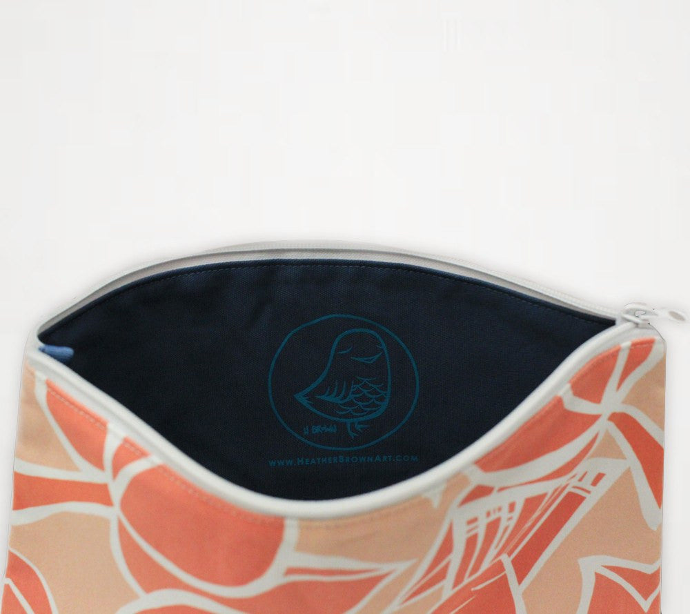 Shades of Hawai'i #4 Travel Clutch - Unique Cosmetic Case and Clutch by Hawaii artist Heather Brown
