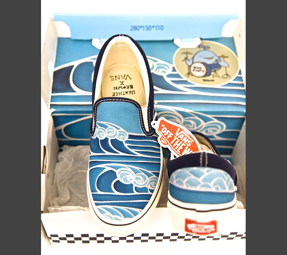 Surf Vans Us Open Slip On Vans Shoes Heather Brown Art
