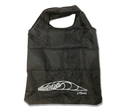 "Wave" reusable and collapsible drawstring grocery bag by Heather Brown Art