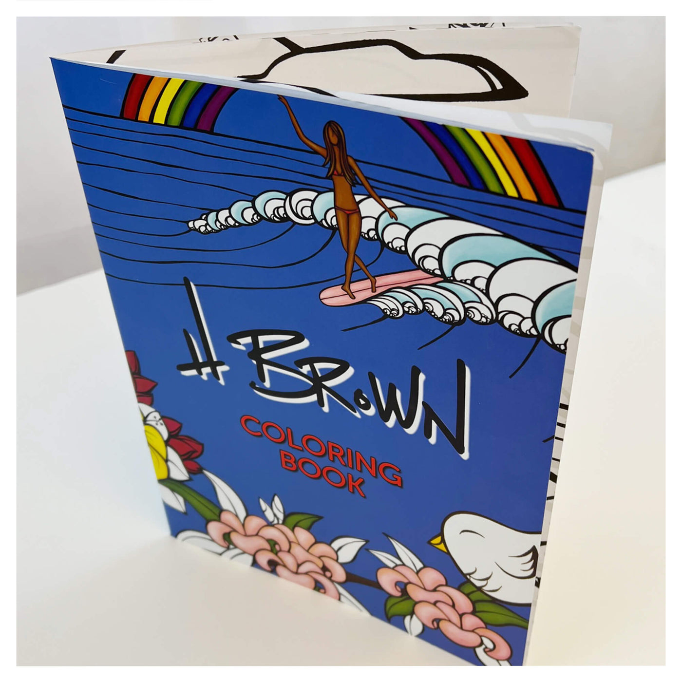 A coloring book by tropical surf artist Heather Brown
