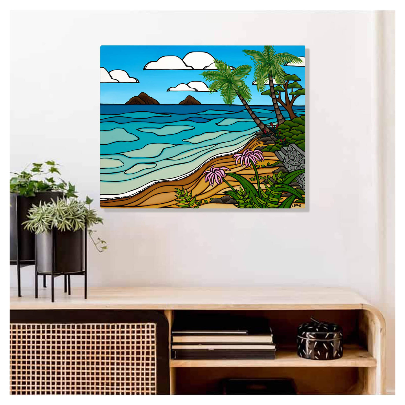 A beautiful seascape by Hawaii surf artist Heather Brown